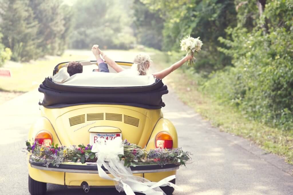 жёлтые автомобили на свадьбу необычные красивые фото
